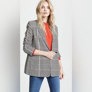 Anine Bing Madeline Plaid Blazer